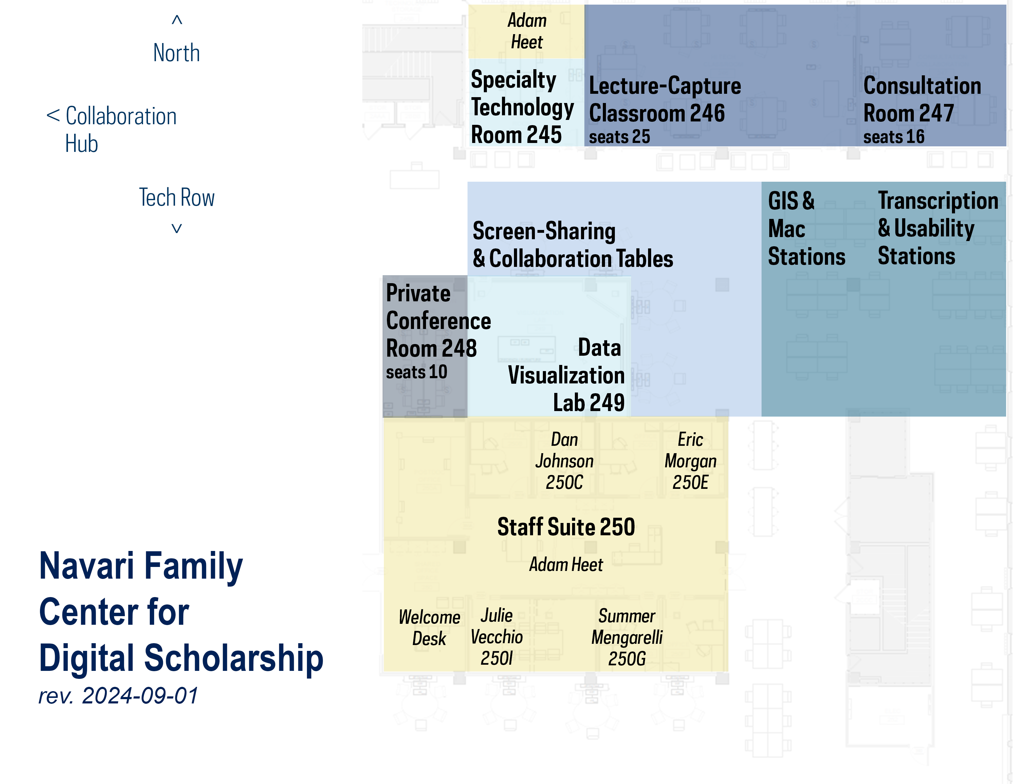 floorplan of Center